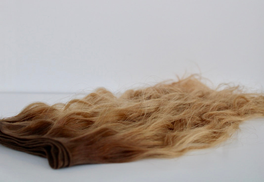Beach Wave Hand Tied Weft - 9WBL (Warm Dark Blonde)