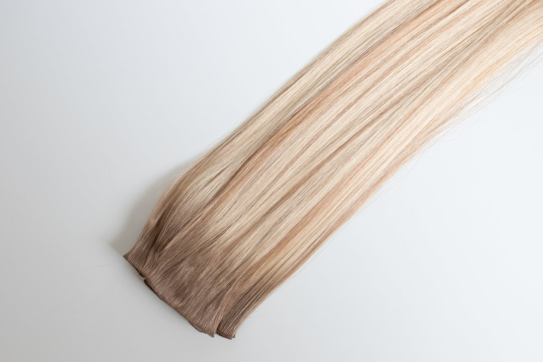Hand Tied Weft - 10/8CBL (Cool Blonde Mix)