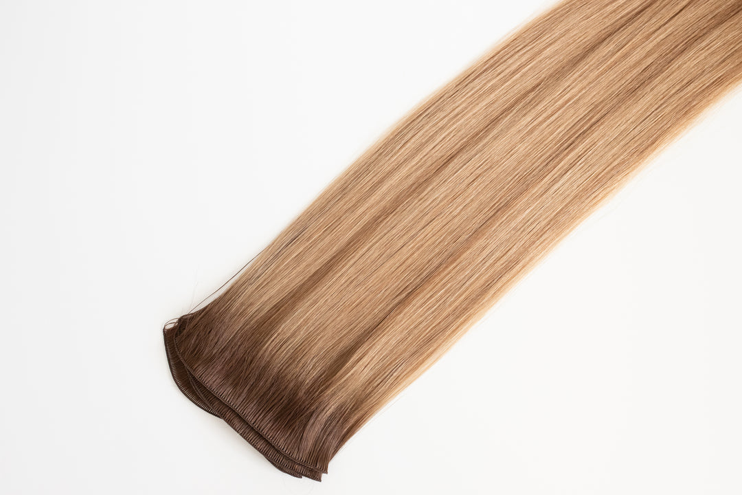 Hand Tied Weft - 9/7WBL (Warm Dark Blonde Mix)