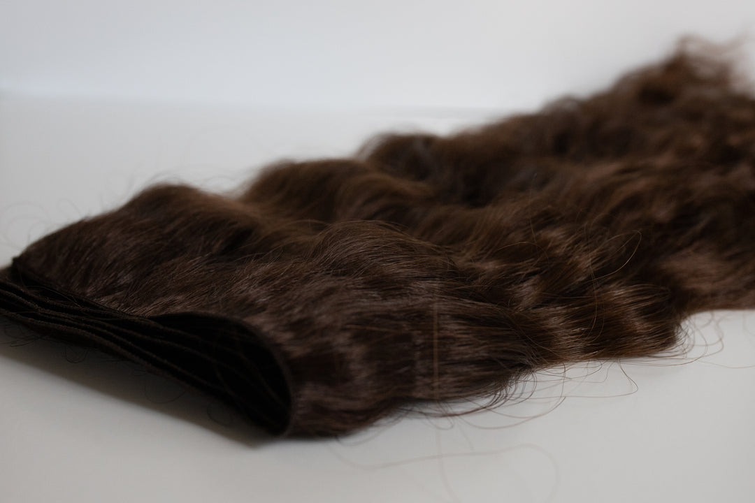 Beach Wave Hand Tied Weft - 5WB (Warm Brown)