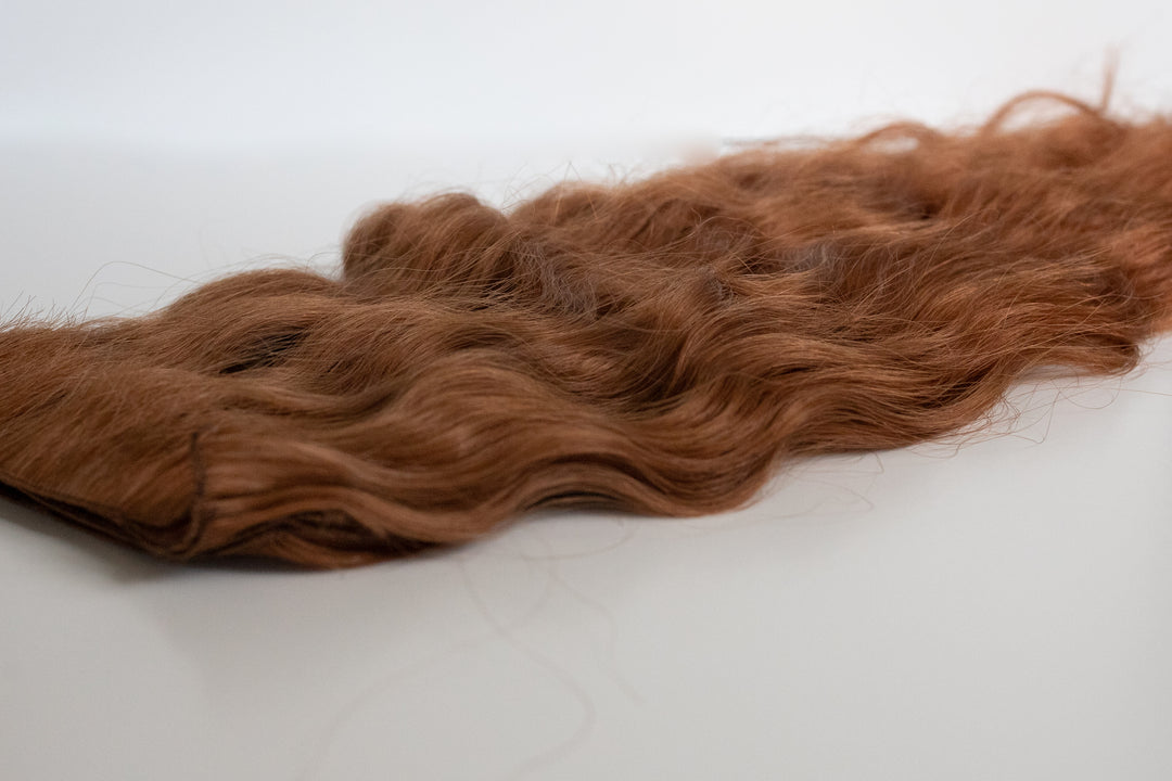 Beach Wave Hand Tied Weft - 6CB (Copper Brown)