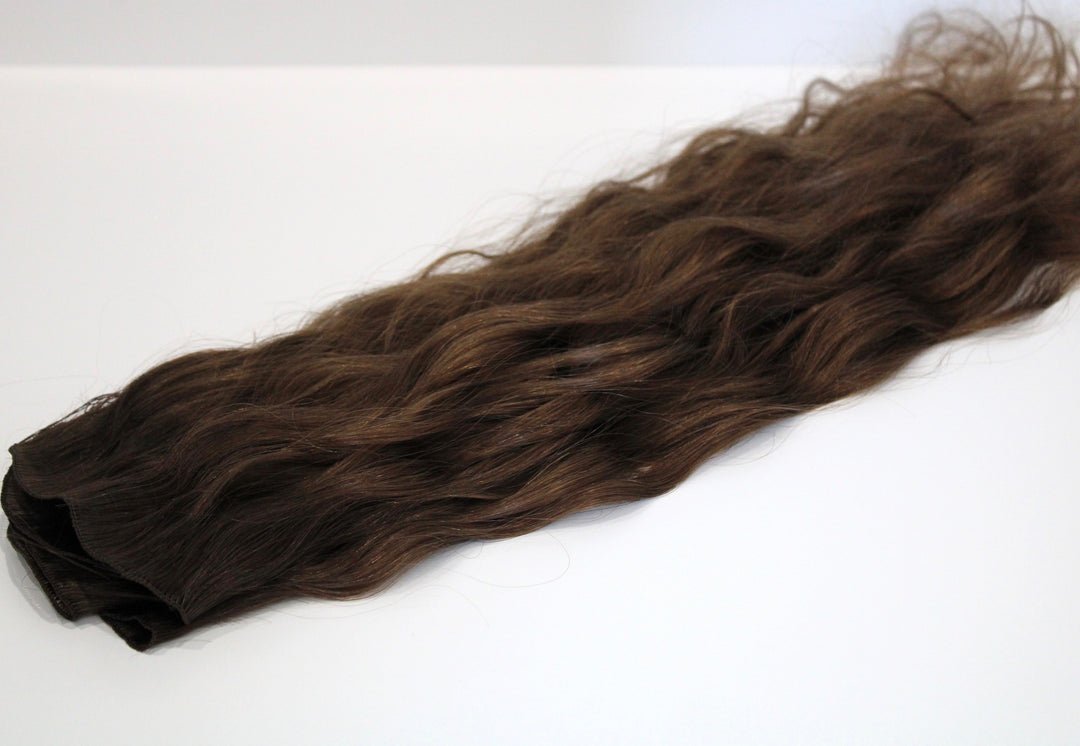 Beach Wave Hand Tied Weft - 6N (Neutral Brown)