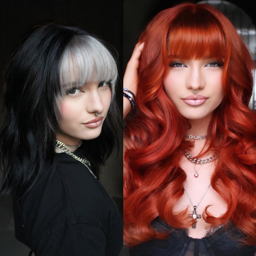 FROM ALT GIRL BLACK & WHITE TO FIERY GINGER GODDESS