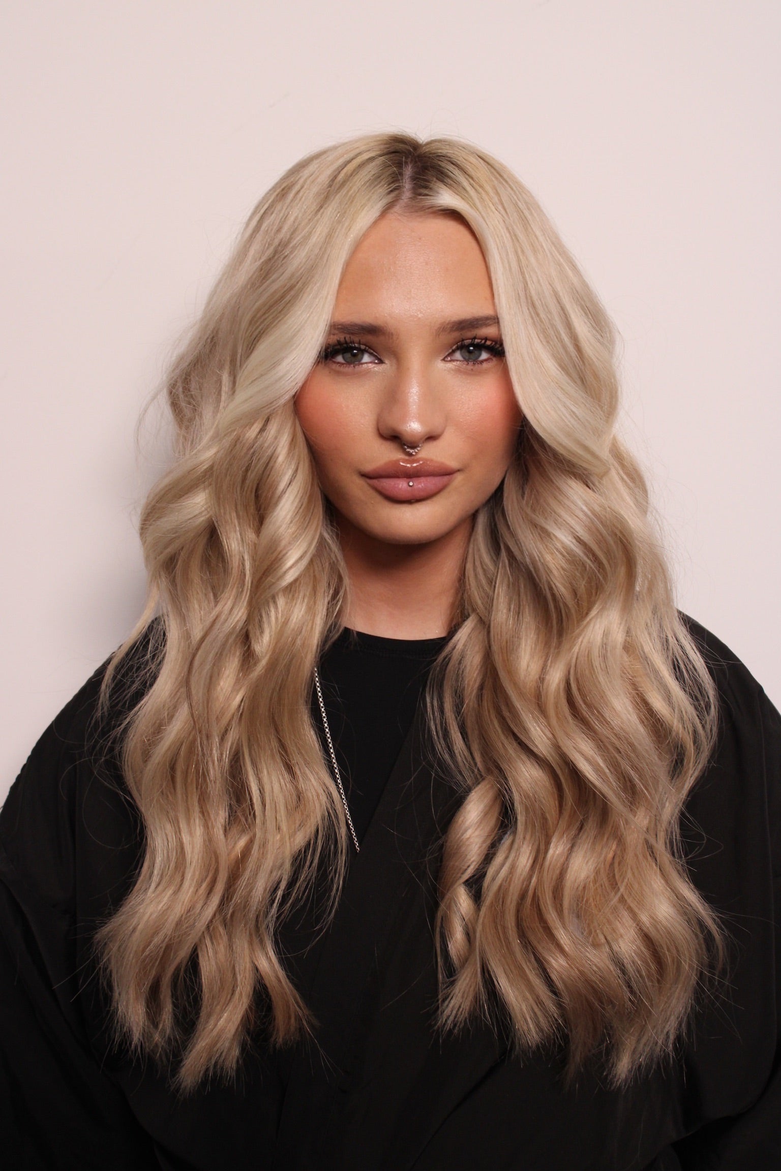 Platinum Blunt Bob to Dimensional 22" Blonde