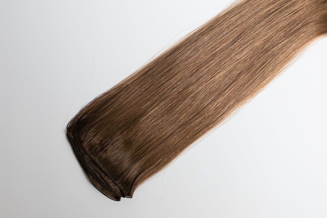 Hand Tied Weft - 8N (Neutral Light Brown)