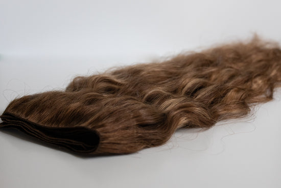 Beach Wave Hand Tied Weft - 5/9WB (Mixed Warm Brown)